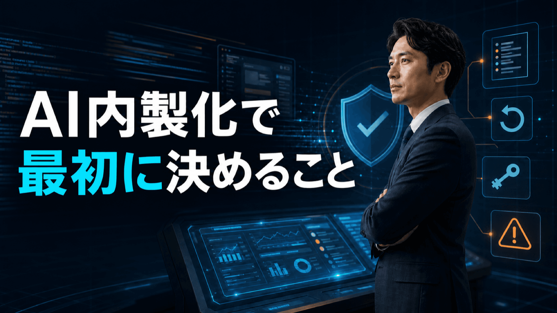 「AIで内製できますよ」と言われた経営者が、最初に決めるべきこと