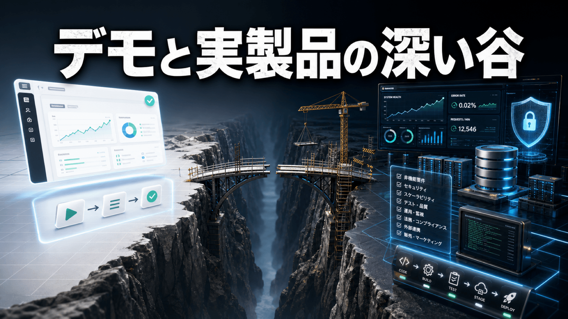 「デモは作れた。で、製品はいつ出せるのか」── AIが見せる「9割の幻」と、経営が見誤る最後の谷
