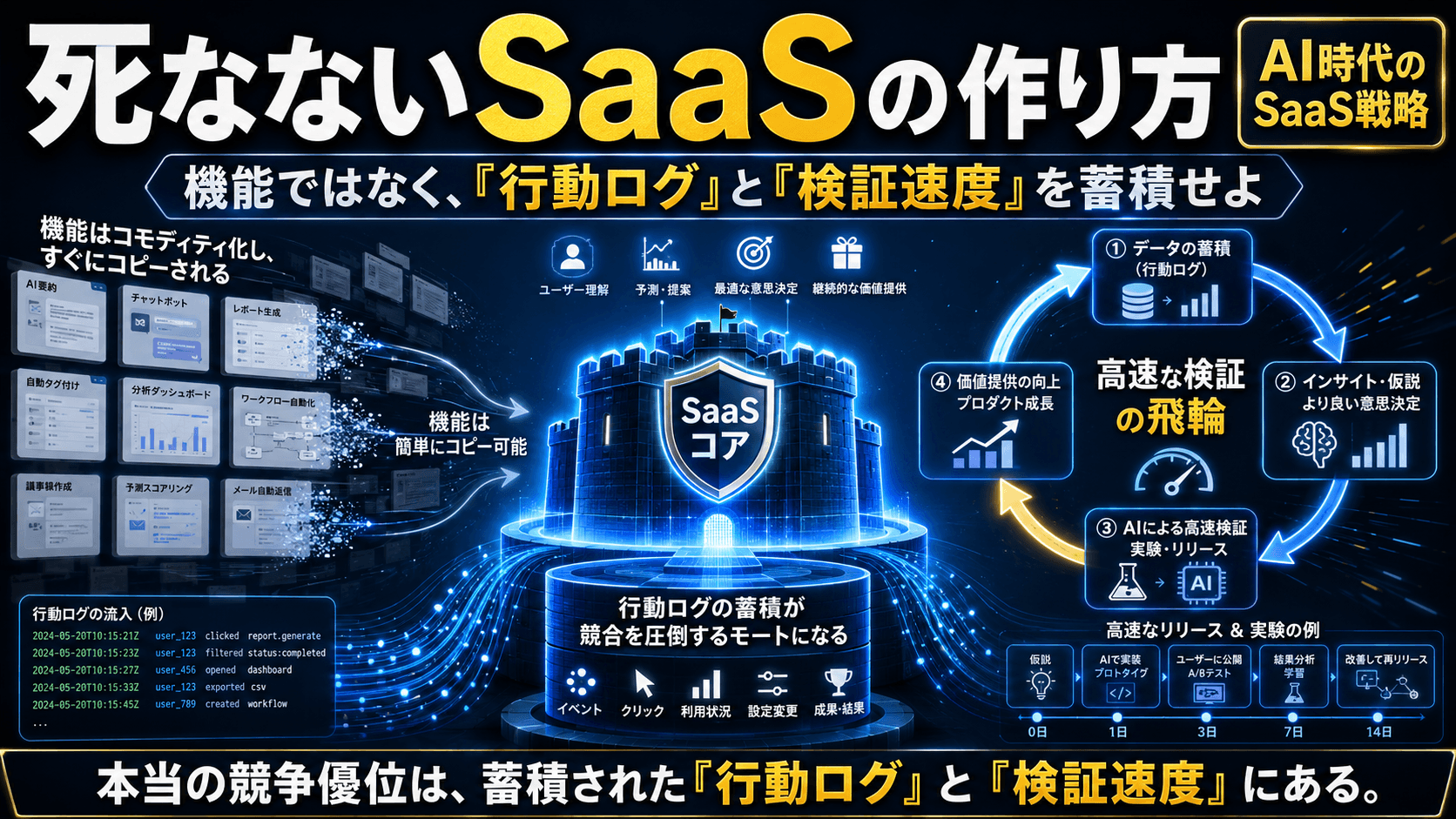 死なないSaaSの作り方|機能がコモディティ化する時代に、何を蓄積すべきか